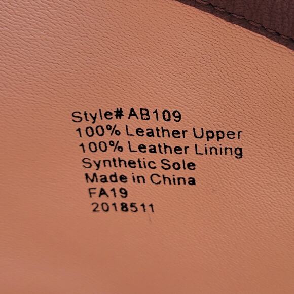 J Crew Leather Mid-Calf Stacked Anya Boot in Cognac Brown Size 8.5 - Picture 8 of 9